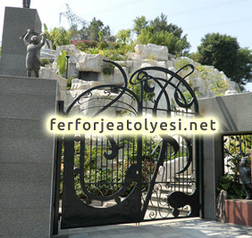 Ferforje Bahçe Kapısı Örnekleri 31