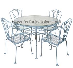 Ferforje Masa Sandalye 02