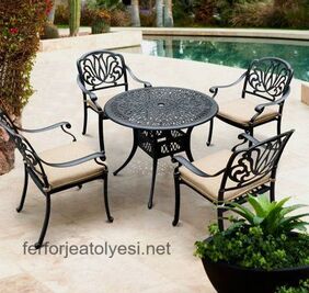 Metal Masa Sandalye Takımı 07