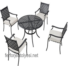 Metal Masa Sandalye Takımı 08